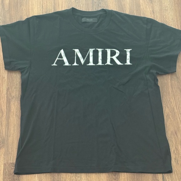 AMIRI Black Bandana Logo Men's T-Shirt - Picture 1 of 1